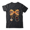 Retro Pumpkin Nurse Life Stethoscope Fall Autumn Coquette Bow Nurse Shirt & Sweatshirt | siriusteestore
