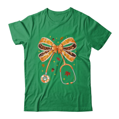 Retro Pumpkin Nurse Life Stethoscope Fall Autumn Coquette Bow Nurse Shirt & Sweatshirt | siriusteestore