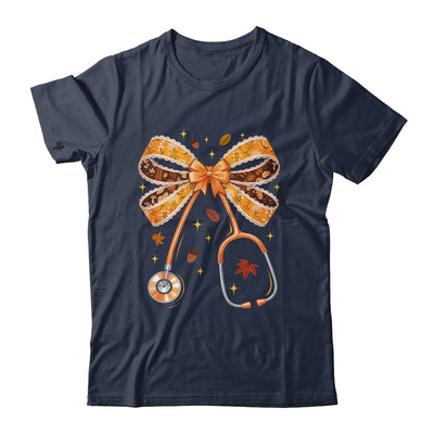 Retro Pumpkin Nurse Life Stethoscope Fall Autumn Coquette Bow Nurse Shirt & Sweatshirt | siriusteestore