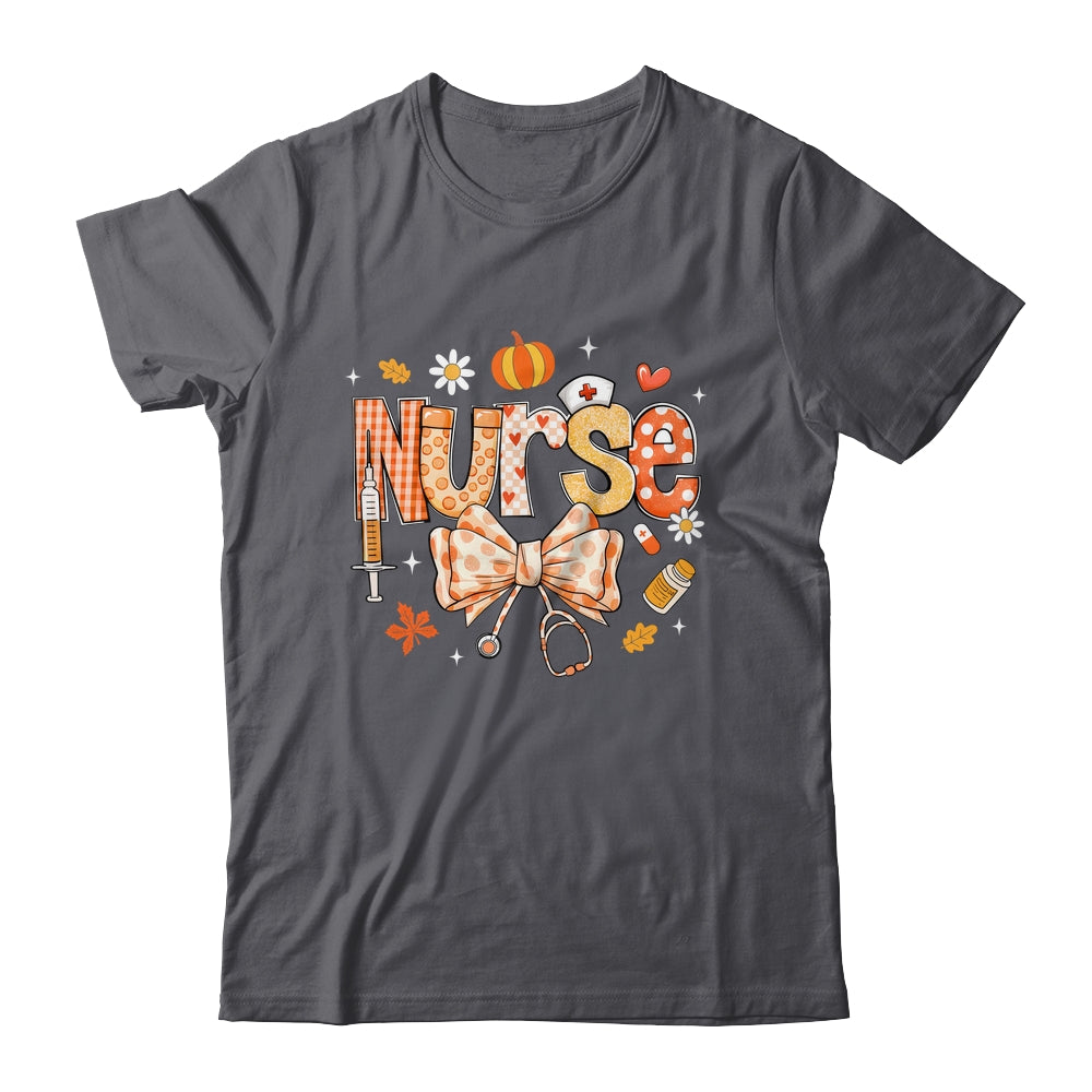 Retro Pumpkin Nurse Life Stethoscope Fall Autumn Funny Nurse Shirt & Sweatshirt | siriusteestore