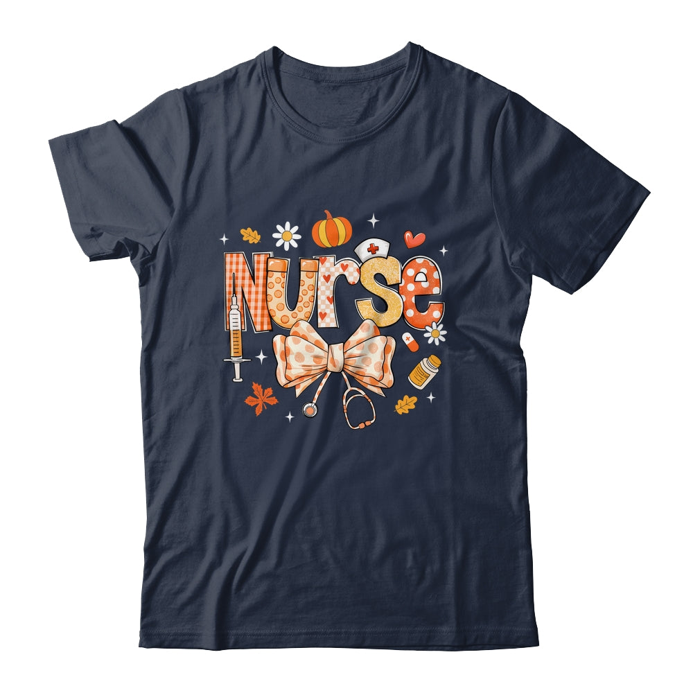 Retro Pumpkin Nurse Life Stethoscope Fall Autumn Funny Nurse Shirt & Sweatshirt | siriusteestore