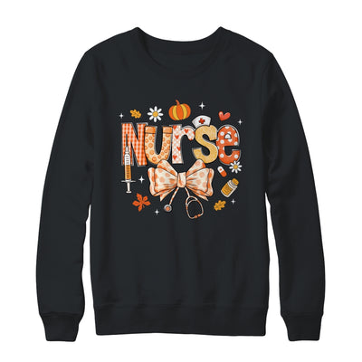 Retro Pumpkin Nurse Life Stethoscope Fall Autumn Funny Nurse Shirt & Sweatshirt | siriusteestore