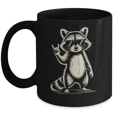 Retro Raccoon Rock Music For Men Women Funny Raccoon Mug | siriusteestore