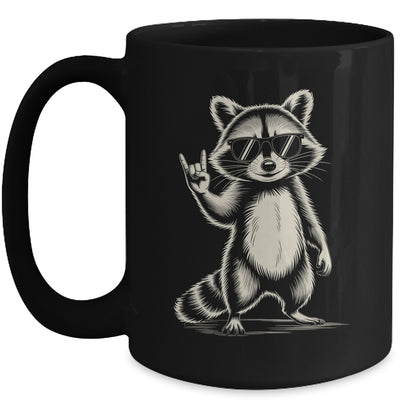 Retro Raccoon Rock Music For Men Women Funny Raccoon Mug | siriusteestore