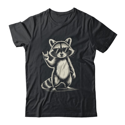 Retro Raccoon Rock Music For Men Women Funny Raccoon Shirt & Tank Top | siriusteestore
