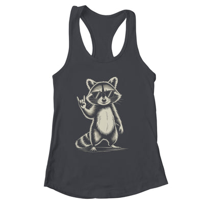 Retro Raccoon Rock Music For Men Women Funny Raccoon Shirt & Tank Top | siriusteestore