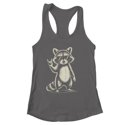 Retro Raccoon Rock Music For Men Women Funny Raccoon Shirt & Tank Top | siriusteestore