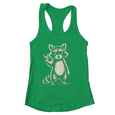 Retro Raccoon Rock Music For Men Women Funny Raccoon Shirt & Tank Top | siriusteestore