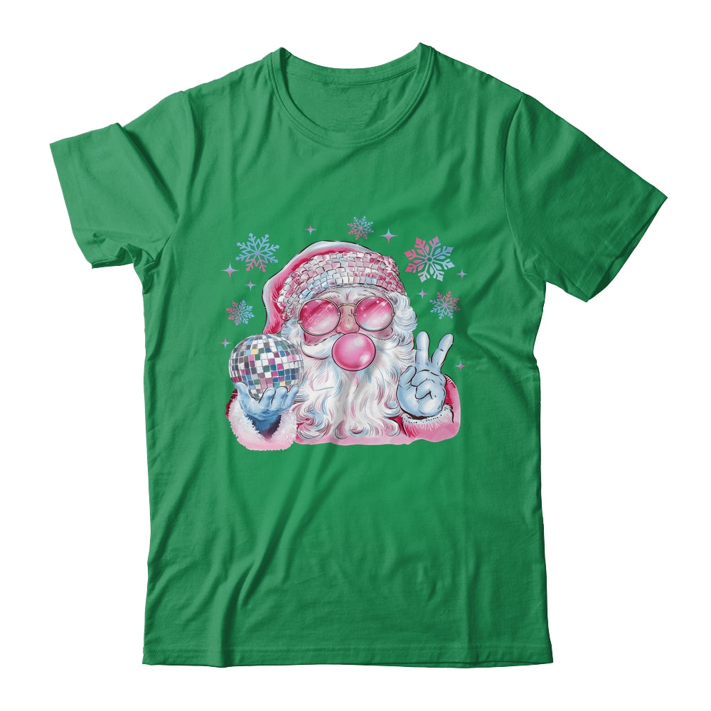 Retro Santa Christmas Blowing Bubble Funny Santa Sunglasses Shirt & Sweatshirt | siriusteestore