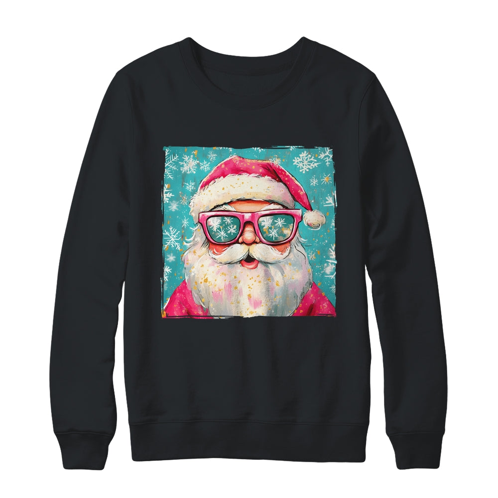 Retro Santa Claus Christmas Funny Sunglasses Xmas Vintage Shirt & Sweatshirt | siriusteestore