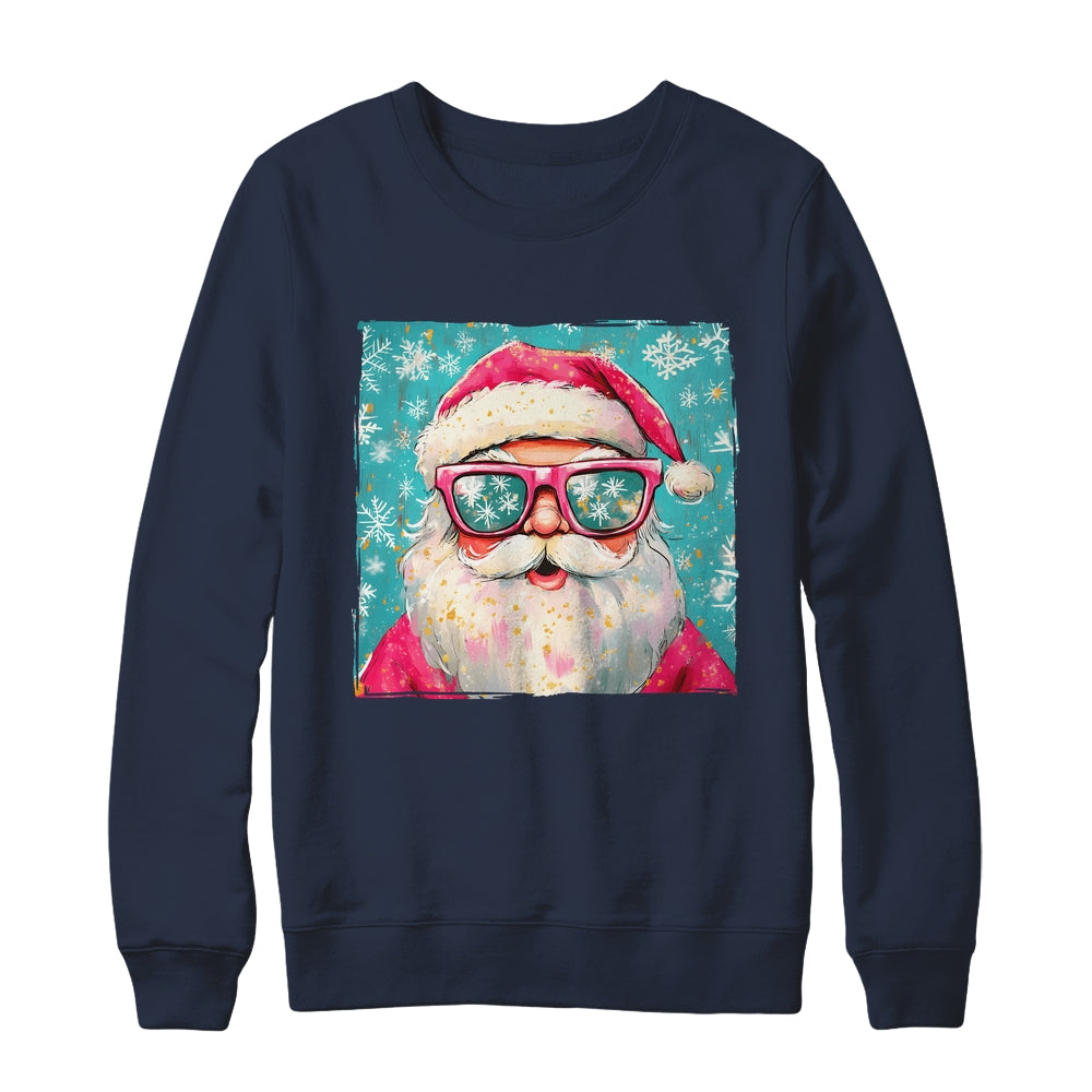 Retro Santa Claus Christmas Funny Sunglasses Xmas Vintage Shirt & Sweatshirt | siriusteestore