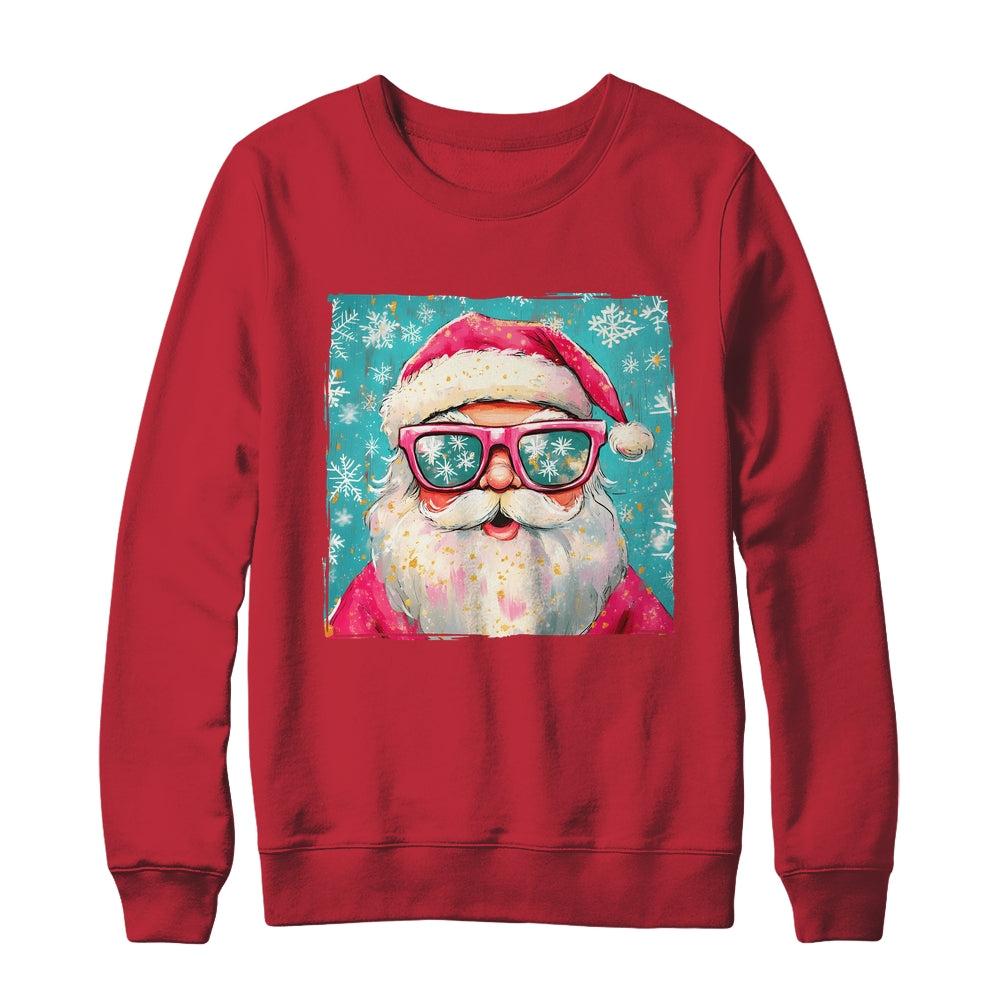 Retro Santa Claus Christmas Funny Sunglasses Xmas Vintage Shirt & Sweatshirt | siriusteestore