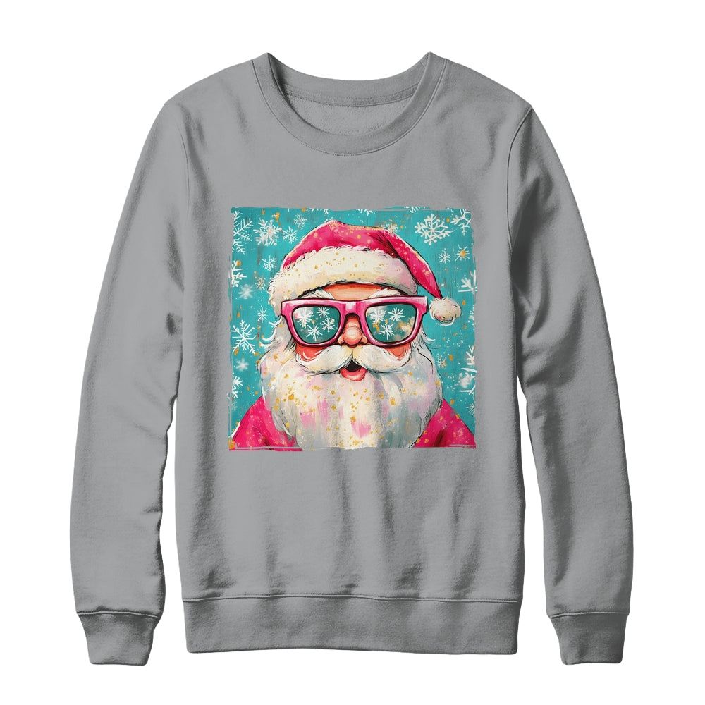 Retro Santa Claus Christmas Funny Sunglasses Xmas Vintage Shirt & Sweatshirt | siriusteestore