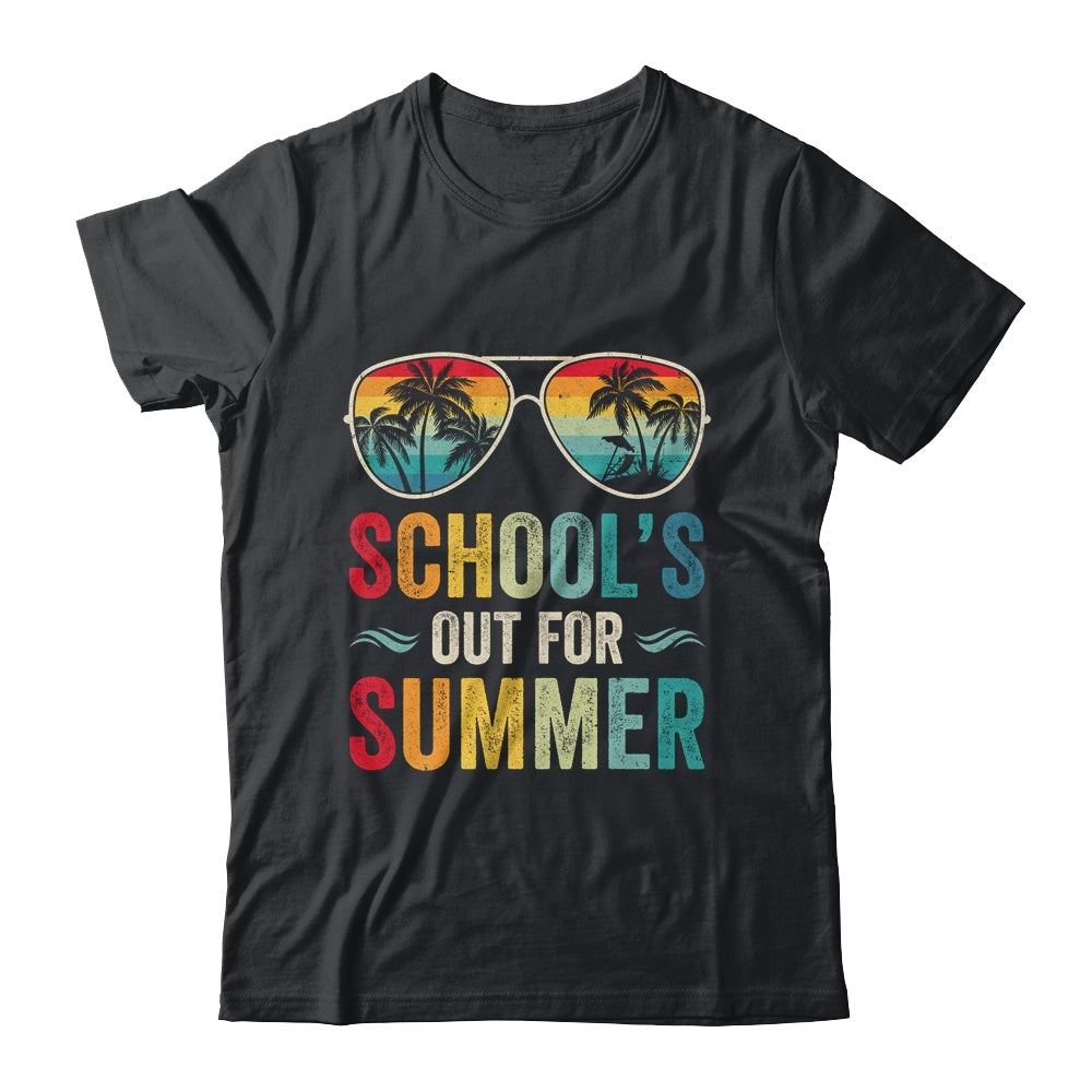Retro Schools Out For Summer Last Day Of School Teacher Boy Shirt & Tank Top | siriusteestore