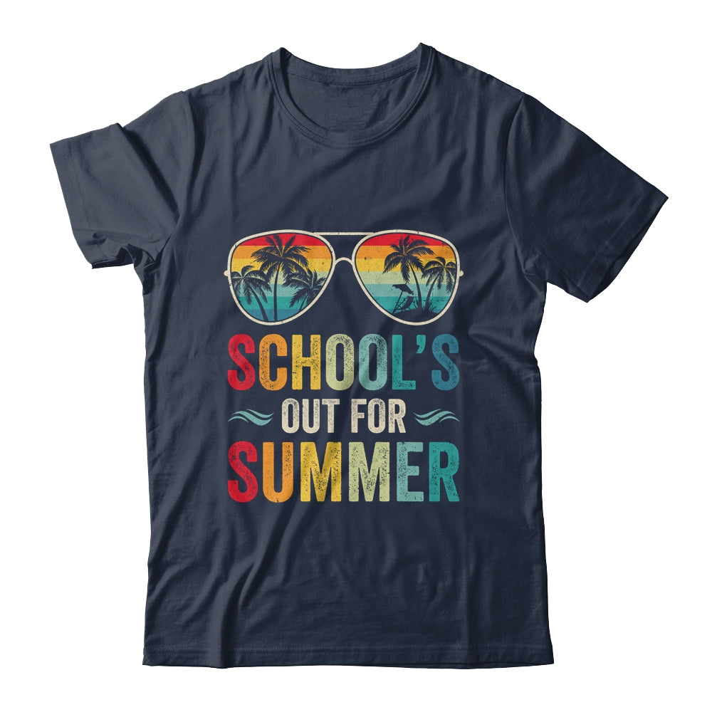 Retro Schools Out For Summer Last Day Of School Teacher Boy Shirt & Tank Top | siriusteestore
