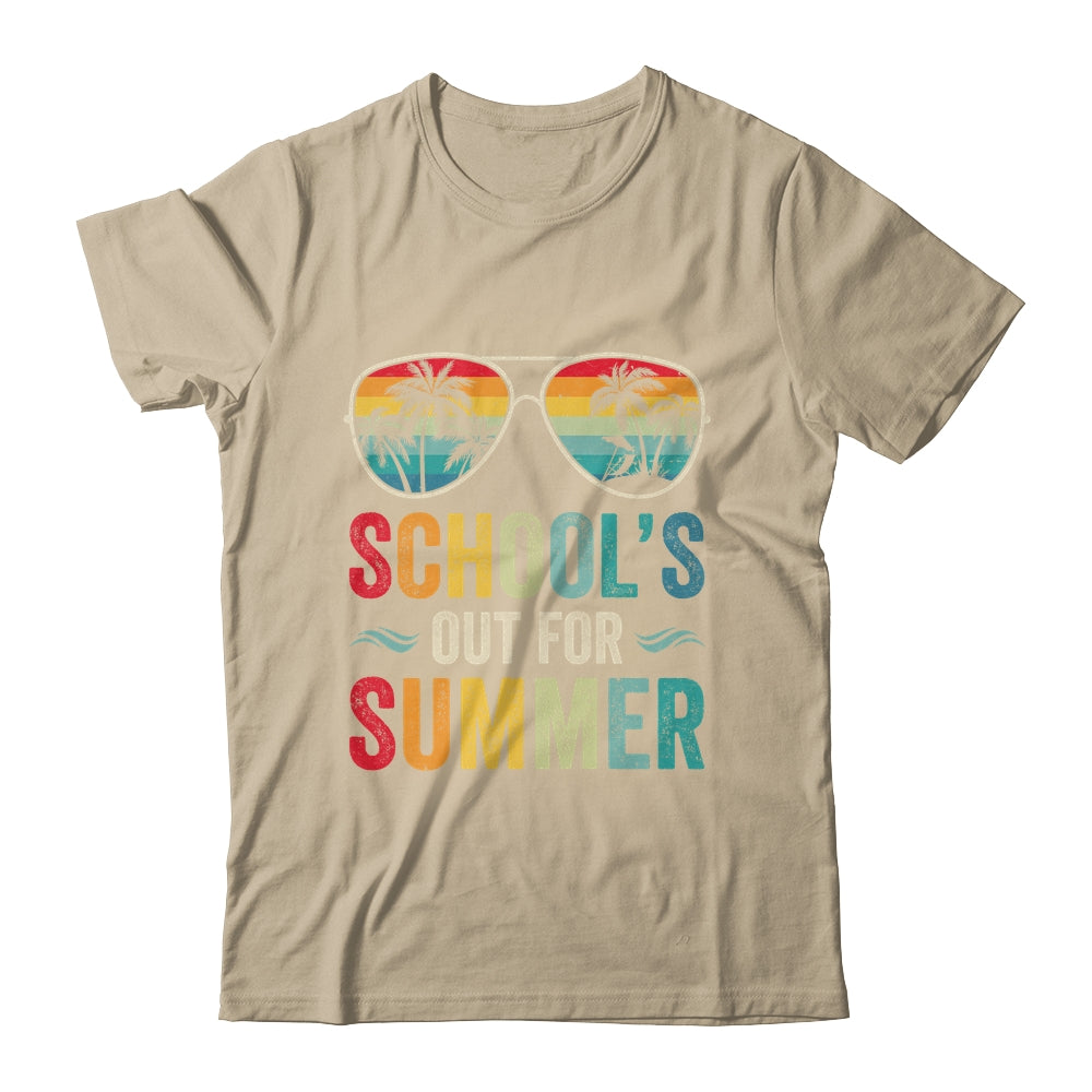 Retro Schools Out For Summer Last Day Of School Teacher Boy Shirt & Tank Top | siriusteestore