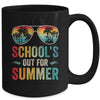 Retro Schools Out For Summer Last Day Of School Teacher Boy Mug | siriusteestore