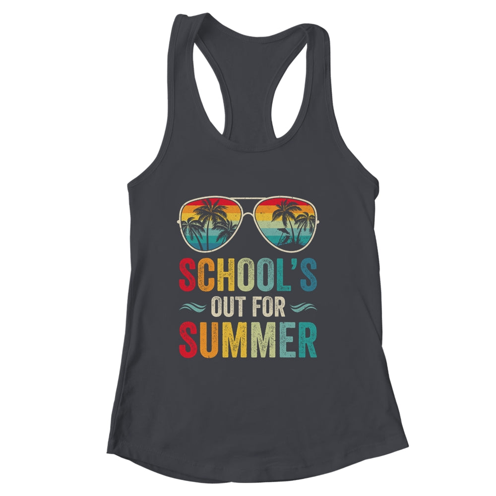 Retro Schools Out For Summer Last Day Of School Teacher Boy Shirt & Tank Top | siriusteestore