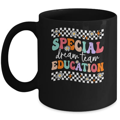 Retro Special Education Squad Groovy Dream Team SPED Teacher Mug | siriusteestore