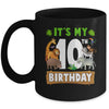 It's My 10th Birthday Zoo Jungle Safari 10 Years Old Birthday Mug | siriusteestore
