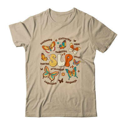 Retro Speech Therapy Butterfly Speech Language Pathologist Shirt & Tank Top | siriusteestore
