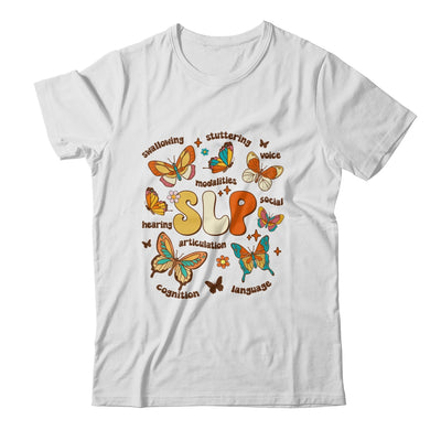 Retro Speech Therapy Butterfly Speech Language Pathologist Shirt & Tank Top | siriusteestore