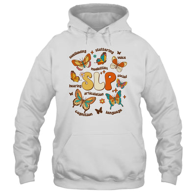 Retro Speech Therapy Butterfly Speech Language Pathologist Shirt & Tank Top | siriusteestore