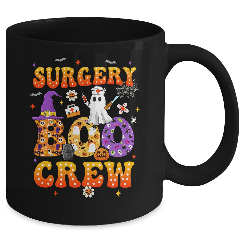 Retro Spooky Surgery Boo Crew Surgical Tech Nurse Halloween Mug | siriusteestore