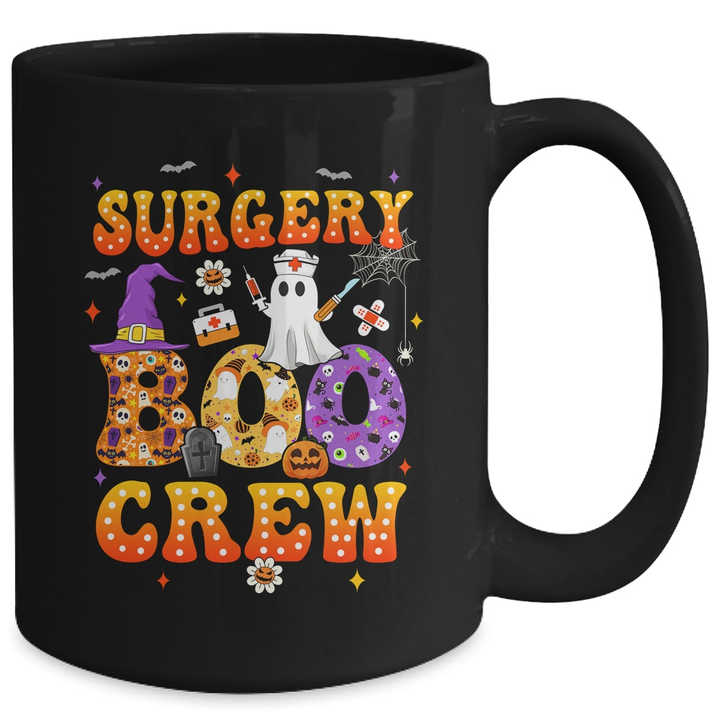 Retro Spooky Surgery Boo Crew Surgical Tech Nurse Halloween Mug | siriusteestore
