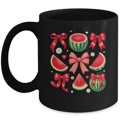 Retro Summer Vibes Watermelon Coquette Summer Fruit Melon Mug | siriusteestore