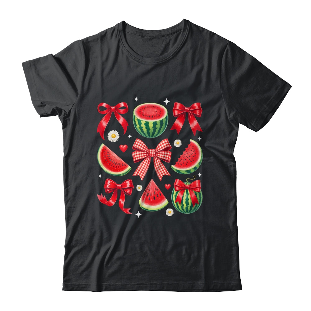 Retro Summer Vibes Watermelon Coquette Summer Fruit Melon Shirt & Tank Top | siriusteestore
