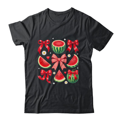 Retro Summer Vibes Watermelon Coquette Summer Fruit Melon Shirt & Tank Top | siriusteestore
