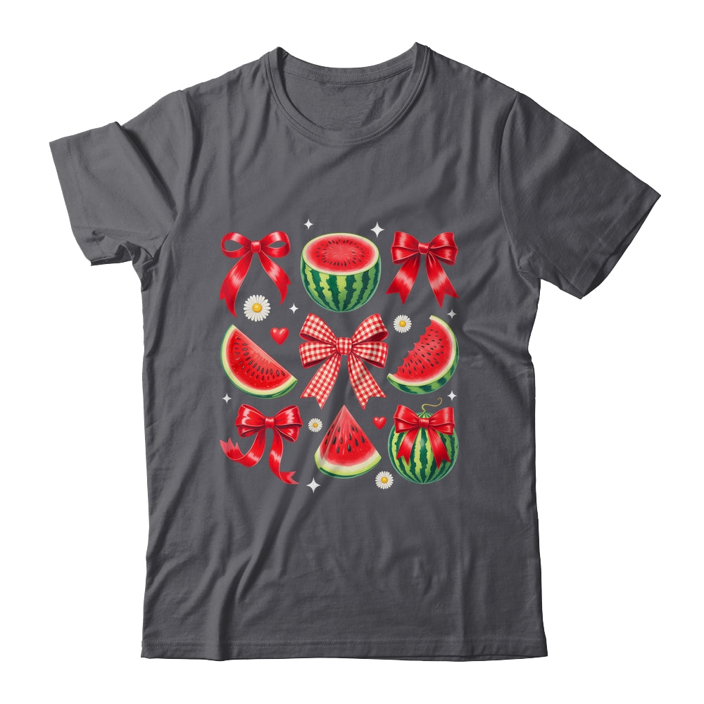 Retro Summer Vibes Watermelon Coquette Summer Fruit Melon Shirt & Tank Top | siriusteestore