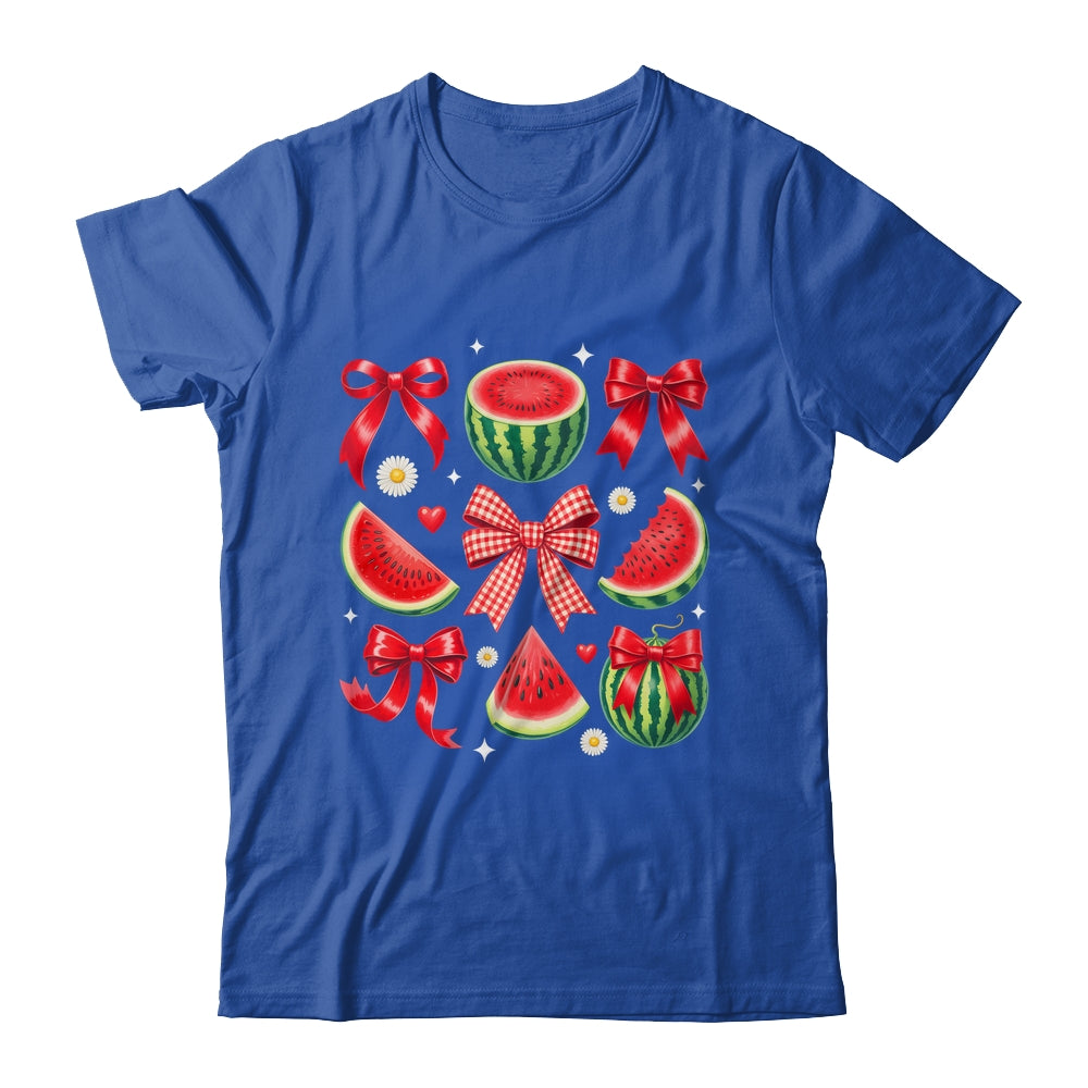 Retro Summer Vibes Watermelon Coquette Summer Fruit Melon Shirt & Tank Top | siriusteestore