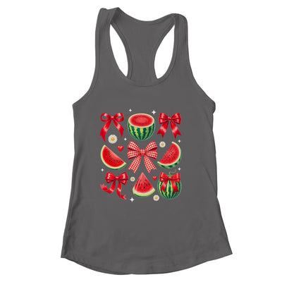 Retro Summer Vibes Watermelon Coquette Summer Fruit Melon Shirt & Tank Top | siriusteestore