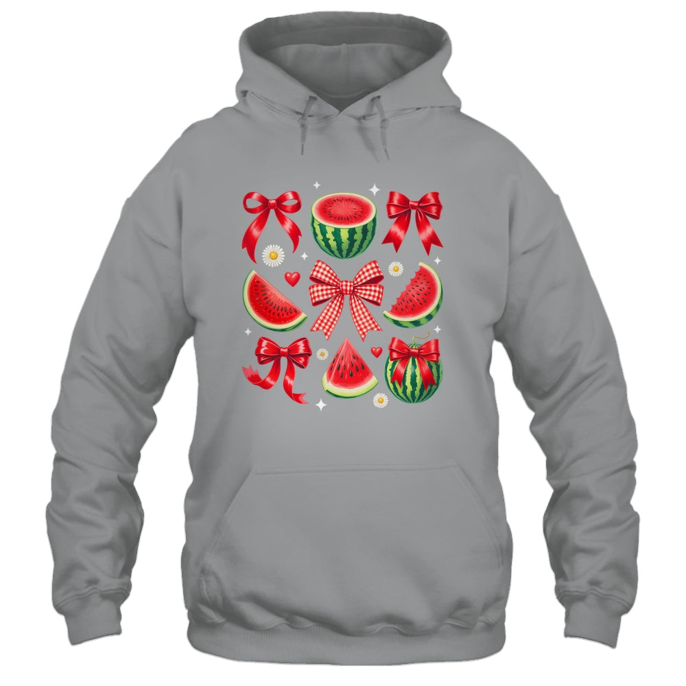 Retro Summer Vibes Watermelon Coquette Summer Fruit Melon Shirt & Tank Top | siriusteestore
