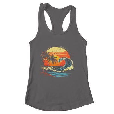 Retro Sunset Tropical Vintage Beach Palm Tree For Men Women Shirt & Tank Top | siriusteestore