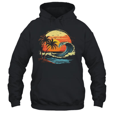 Retro Sunset Tropical Vintage Beach Palm Tree For Men Women Shirt & Tank Top | siriusteestore