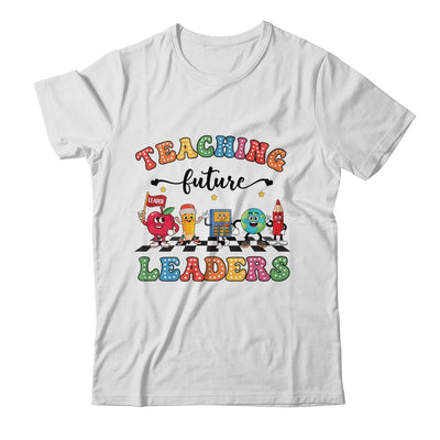 Retro Teaching Future Leaders Groovy Teacher Back To School Shirt & Hoodie | siriusteestore