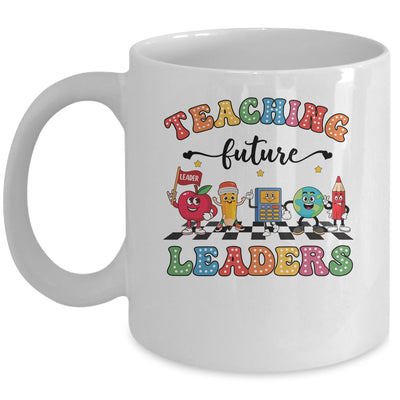 Retro Teaching Future Leaders Groovy Teacher Back To School Mug | siriusteestore