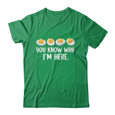 Retro Thanksgiving You Know Why I'm Here Deviled Egg Funny Shirt & Hoodie | siriusteestore