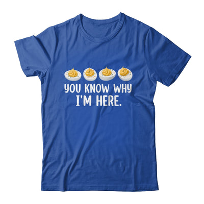 Retro Thanksgiving You Know Why I'm Here Deviled Egg Funny Shirt & Hoodie | siriusteestore