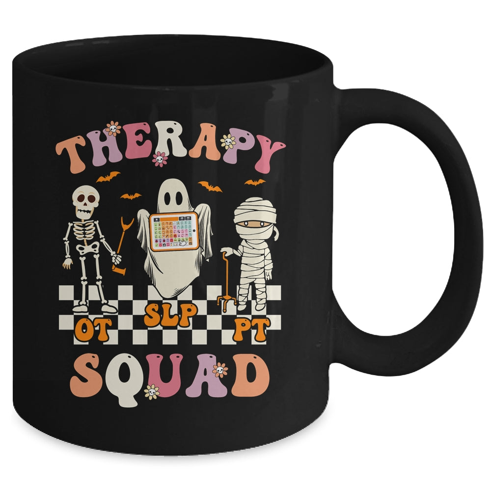 Retro Therapy Squad SLP OT PT Team Halloween Speech Physical Mug | siriusteestore