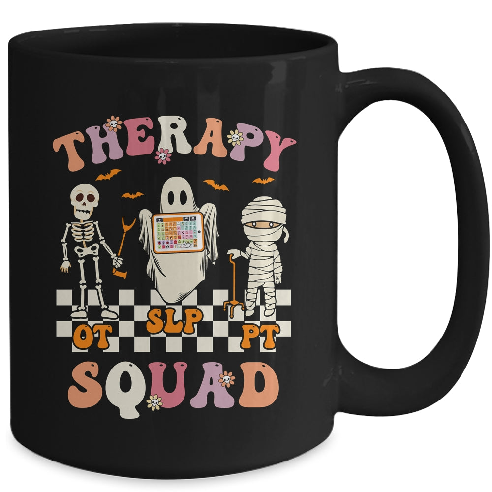 Retro Therapy Squad SLP OT PT Team Halloween Speech Physical Mug | siriusteestore