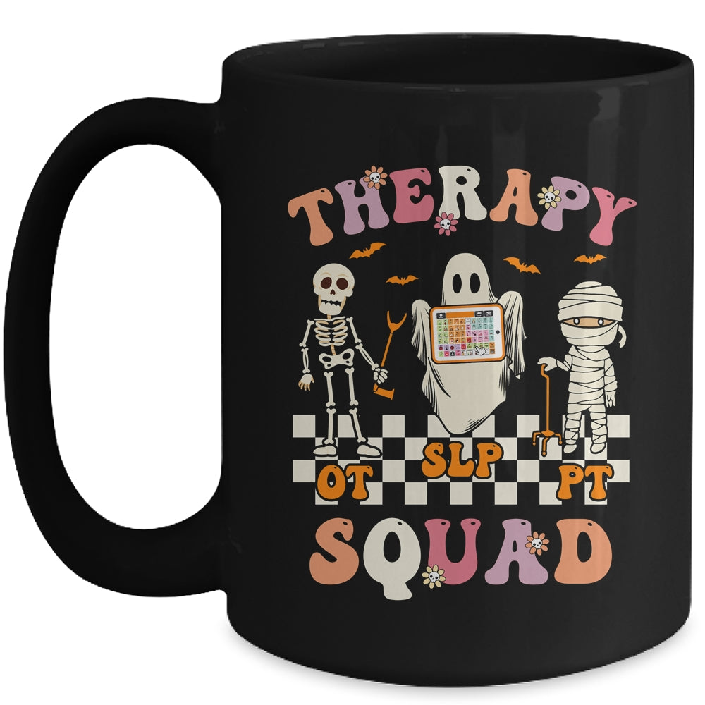 Retro Therapy Squad SLP OT PT Team Halloween Speech Physical Mug | siriusteestore