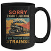 Retro Train Lover Model Railroad Conductor Funny Train Mug | siriusteestore