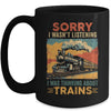 Retro Train Lover Model Railroad Conductor Funny Train Mug | siriusteestore