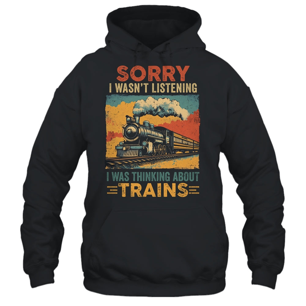 Retro Train Lover Model Railroad Conductor Funny Train Shirt & Hoodie | siriusteestore
