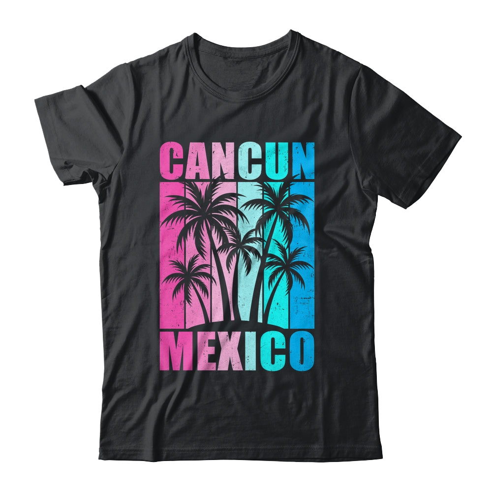 Retro Tropical Sunset Cancun Beach Mexico Summer Vibes Shirt & Tank Top | siriusteestore