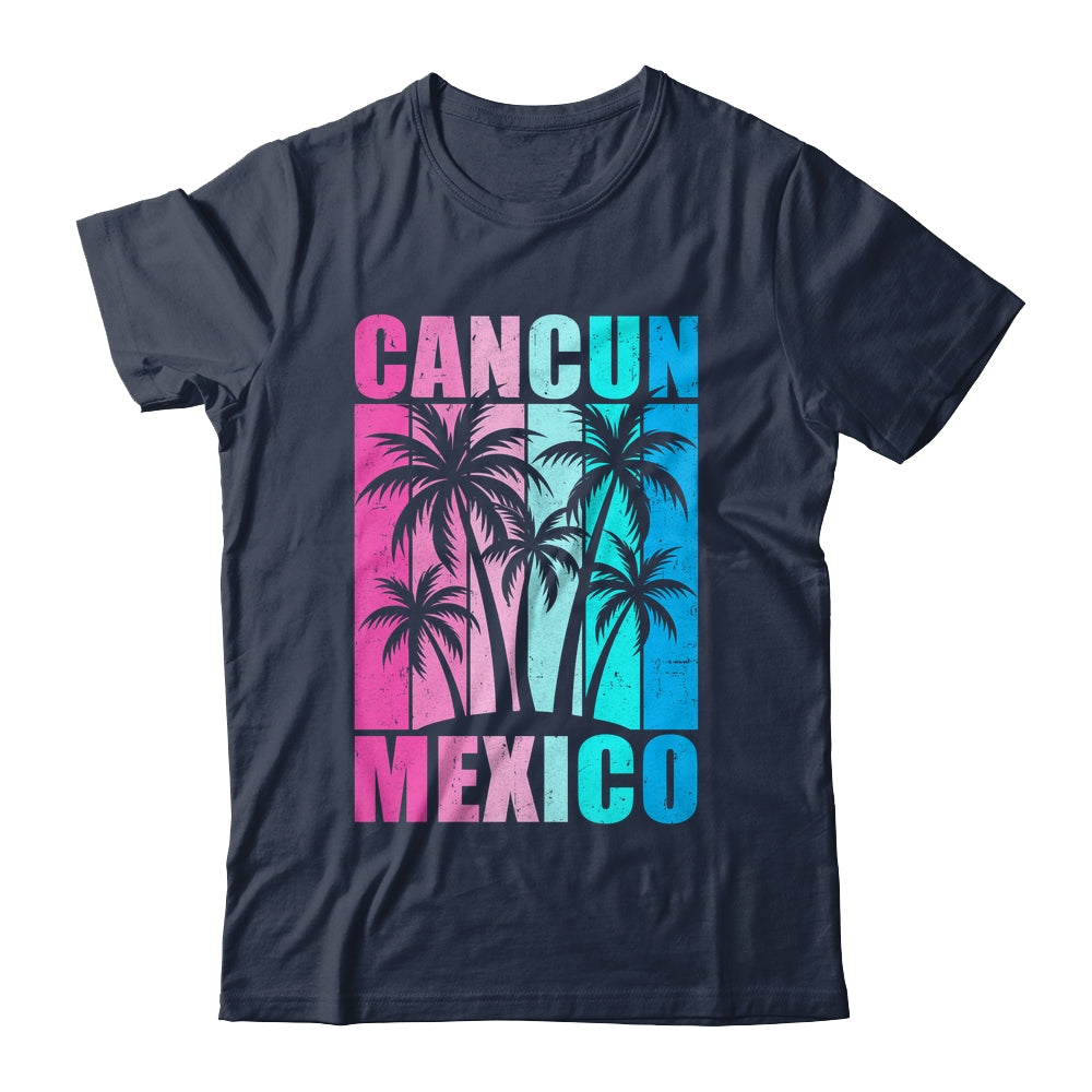Retro Tropical Sunset Cancun Beach Mexico Summer Vibes Shirt & Tank Top | siriusteestore
